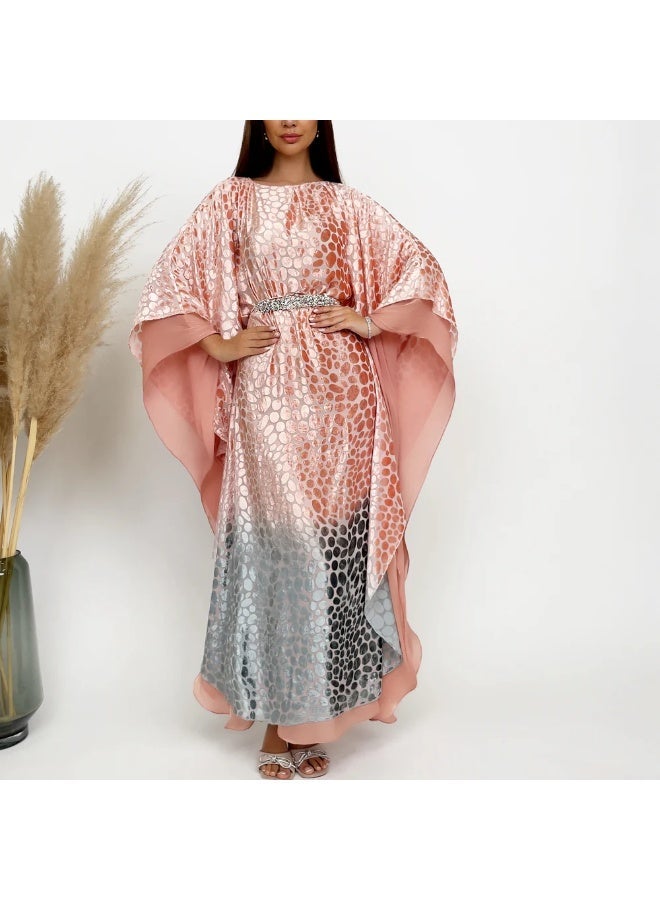 QABEELA RAM24 OMBRÉ DEVORÉ KAFTAN - Image 1